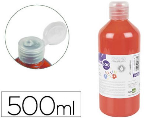 Pintura a dedos liderpapel garrafa de 500 ml vermelho , Liderpapel , 9778 , 8423473097780